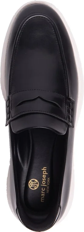 Marc Joseph New York Men's Douglas Street Hands-Free Slip On Technology Lightweight Leather Penny Loafers - Image 11