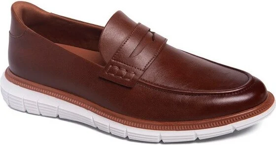 Marc Joseph New York | Mens Hands Free Slip On Technology Empire Street Loafer - Cognac Vegan Napa Leather,