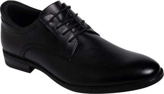Marc Joseph New York | Mens Hands Free Slip On Technology State Street Plain Toe Dress Oxford - Black Vegan Napa Leather,