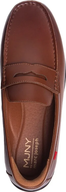 Marc Joseph New York Men's John Street Hands-Free Slip On Technology Leather Penny Loafers - Image 8