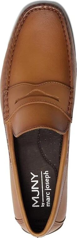 Marc Joseph New York Men's Nebraska Slip On Penny Loafers - Image 8
