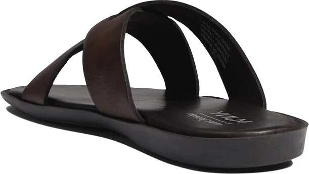 Marc Joseph New York Men's Slip On Roman Court Criss Cross Sandals - Image 3