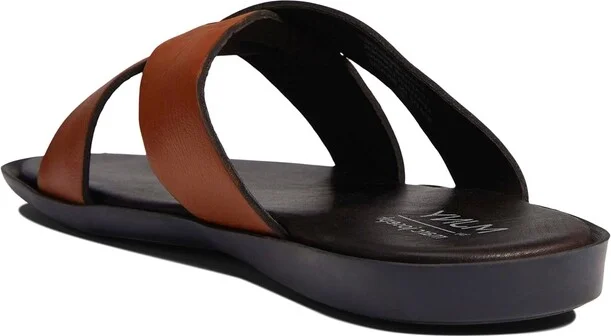 Marc Joseph New York Men's Slip On Roman Court Criss Cross Sandals - Image 6