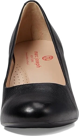 Marc Joseph New York Midtown Pump Women's Shoes Black Nappa Soft : 5 M, Leather - Image 2