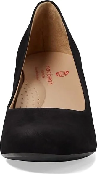 Marc Joseph New York Midtown Pump Women's Shoes Black Nobuck : 10.5 M, Leather - Image 2