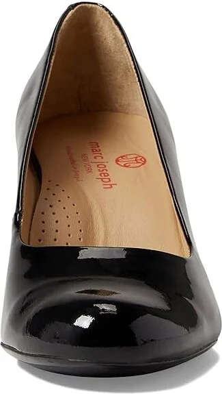Marc Joseph New York Midtown Pump Women's Shoes Black Soft Patent : 5 M, Leather - Image 2