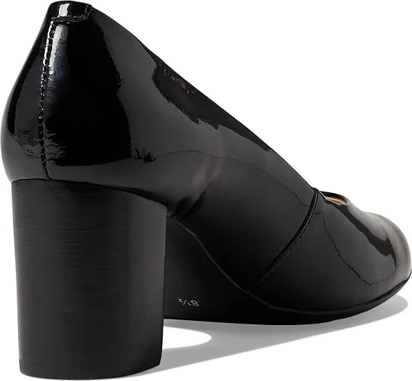 Marc Joseph New York Midtown Pump Women's Shoes Black Soft Patent : 5 M, Leather - Image 4