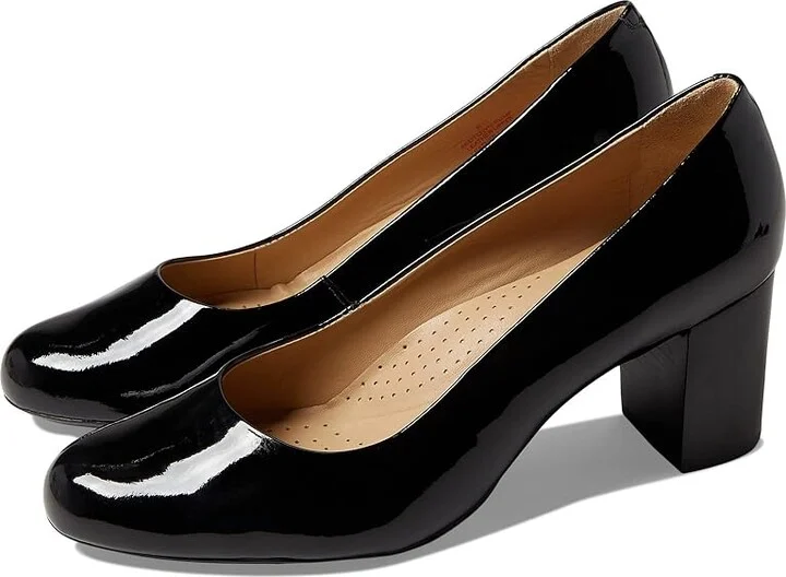 Marc Joseph New York Midtown Pump Women's Shoes Black Soft Patent : 5 M, Leather