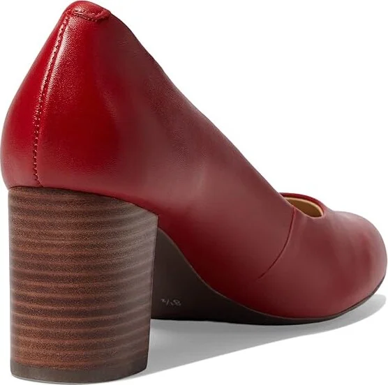 Marc Joseph New York Midtown Pump Women's Shoes Campari Nappa : 5 M, Leather - Image 4