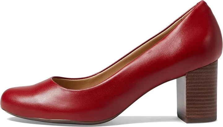 Marc Joseph New York Midtown Pump Women's Shoes Campari Nappa : 5 M, Leather - Image 5