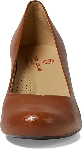 Marc Joseph New York Midtown Pump Women's Shoes Cognac Napa : 9 M, Leather - Image 2