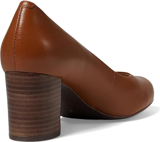 Marc Joseph New York Midtown Pump Women's Shoes Cognac Napa : 9 M, Leather - Image 4