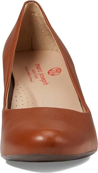 Marc Joseph New York Midtown Pump Women's Shoes Cognac Nappa Soft : 5 M, Leather - Image 2