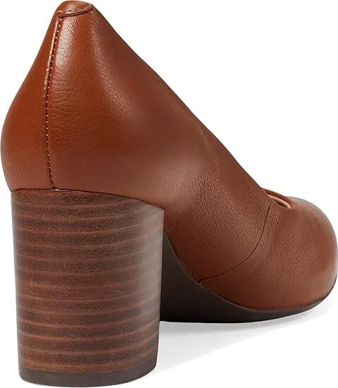 Marc Joseph New York Midtown Pump Women's Shoes Cognac Nappa Soft : 5 M, Leather - Image 4
