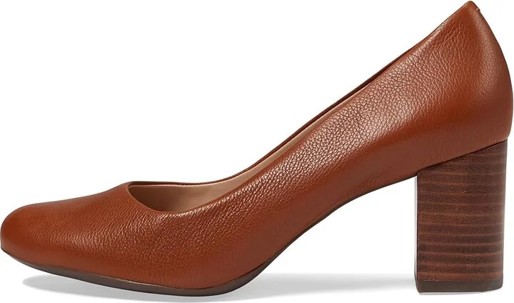 Marc Joseph New York Midtown Pump Women's Shoes Cognac Nappa Soft : 5 M, Leather - Image 5