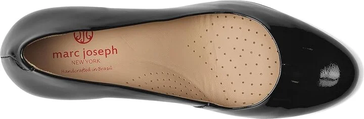 Marc Joseph New York Midtown Pump Women's Shoes Navy Soft Patent : 5 M, Leather - Image 2