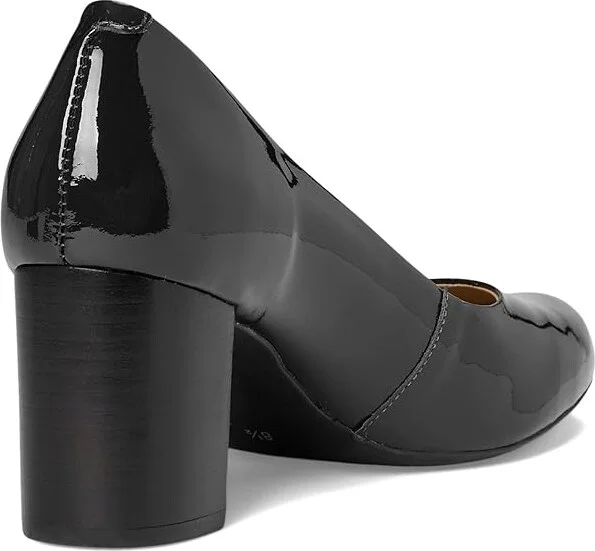 Marc Joseph New York Midtown Pump Women's Shoes Navy Soft Patent : 5 M, Leather - Image 4