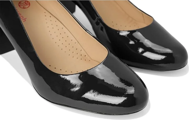 Marc Joseph New York Midtown Pump Women's Shoes Navy Soft Patent : 5 M, Leather - Image 7