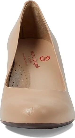 Marc Joseph New York Midtown Pump Women's Shoes Nude Napa Soft : 7.5 M, Leather - Image 2