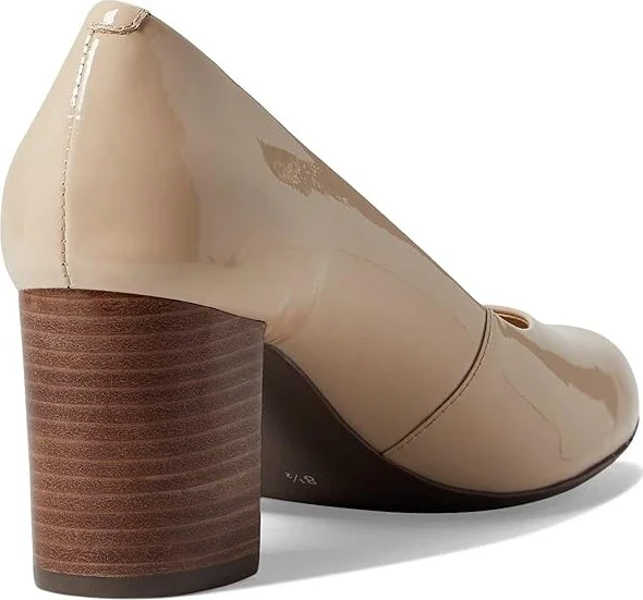 Marc Joseph New York Midtown Pump Women's Shoes Nude Soft Patent : 5 M, Leather - Image 4