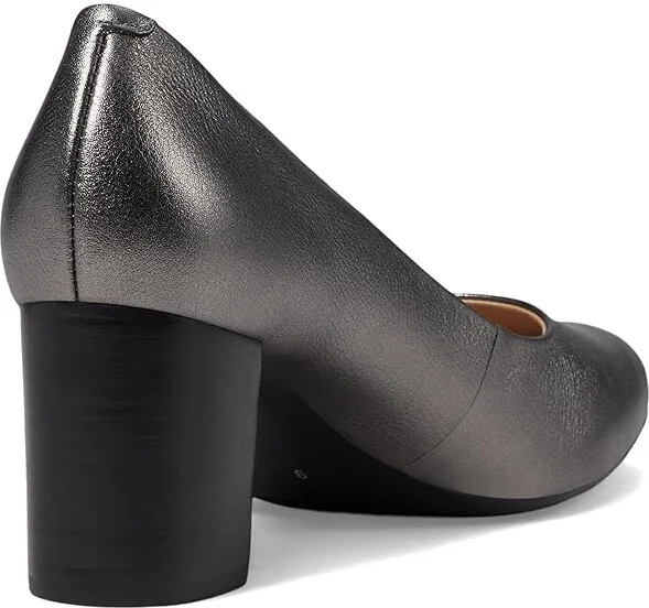 Marc Joseph New York Midtown Pump Women's Shoes Pewter Metallic : 10.5 M, Leather - Image 4