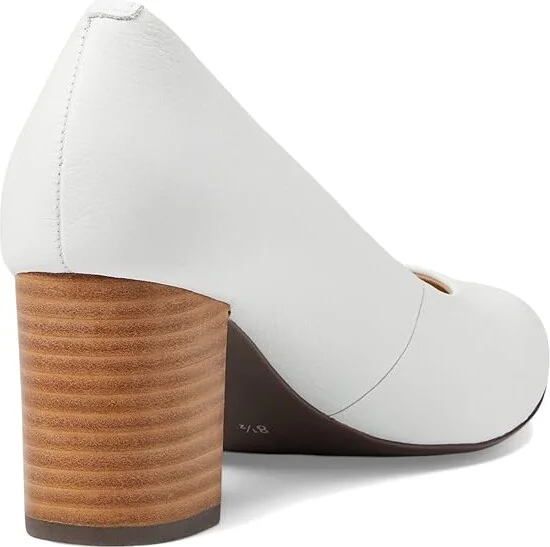 Marc Joseph New York Midtown Pump Women's Shoes White Nappa Soft : 5 M, Leather - Image 4