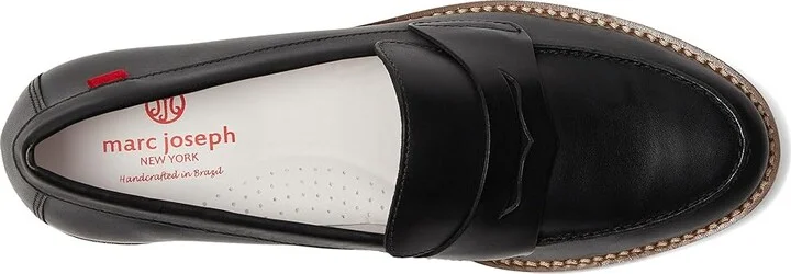 Marc Joseph New York Morrison Ave Women's Flat Shoes Black Napa/Gris Sole : 7 M, Leather - Image 2