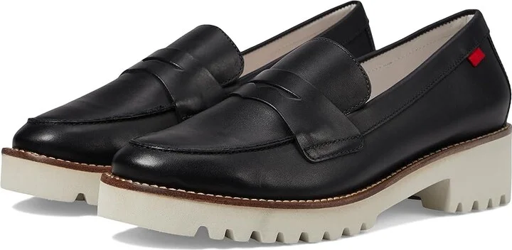Marc Joseph New York Morrison Ave Women's Flat Shoes Black Napa/Gris Sole : 7 M, Leather