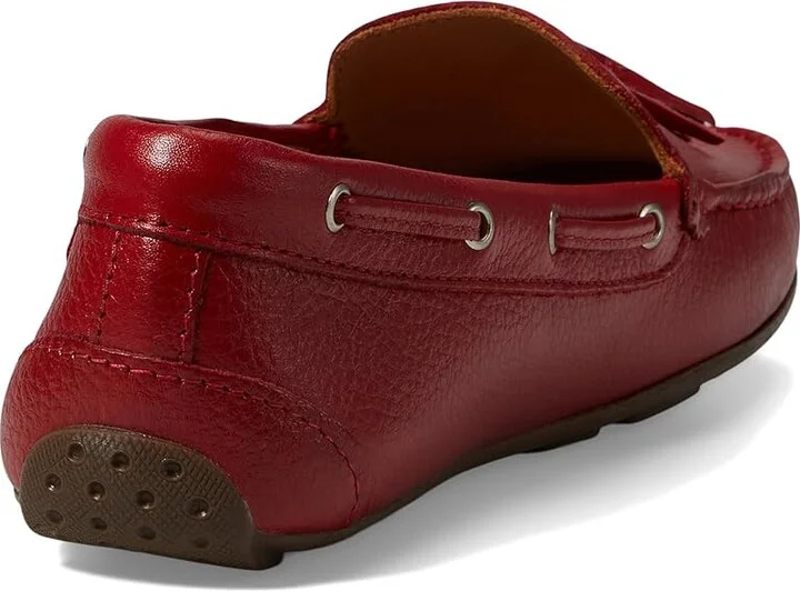 Marc Joseph New York Murray Hill Women's Flat Shoes Red Grainy : 7 M, Leather - Image 4