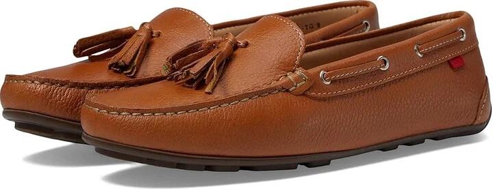 Marc Joseph New York Murray Hill Women's Flat Shoes Tan Grainy 1 : 7.5 M, Leather