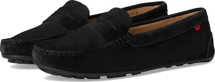 Marc Joseph New York Naples Women's Shoes Black Suede : 7.5 M, Leather