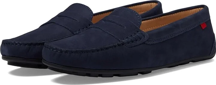 Marc Joseph New York Naples Women's Shoes Navy Nobuck : 9 M, Leather