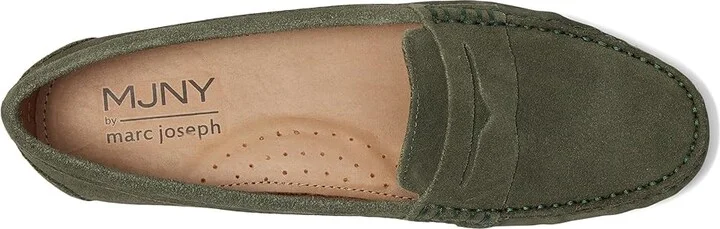 Marc Joseph New York Naples Women's Shoes Olive Suede : 7.5 M, Leather - Image 2