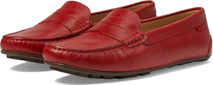 Marc Joseph New York Naples Women's Shoes Red Grainy : 6 M, Leather