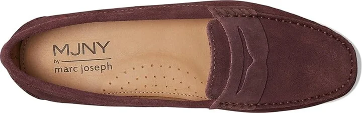 Marc Joseph New York Naples Women's Shoes Wine Suede : 10 M, Leather - Image 2