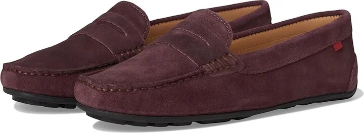 Marc Joseph New York Naples Women's Shoes Wine Suede : 10 M, Leather