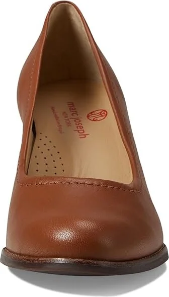 Marc Joseph New York Nyc Pump Women's Shoes Cognac Napa : 6.5 M, Leather - Image 2