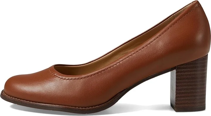 Marc Joseph New York Nyc Pump Women's Shoes Cognac Napa : 6.5 M, Leather - Image 5