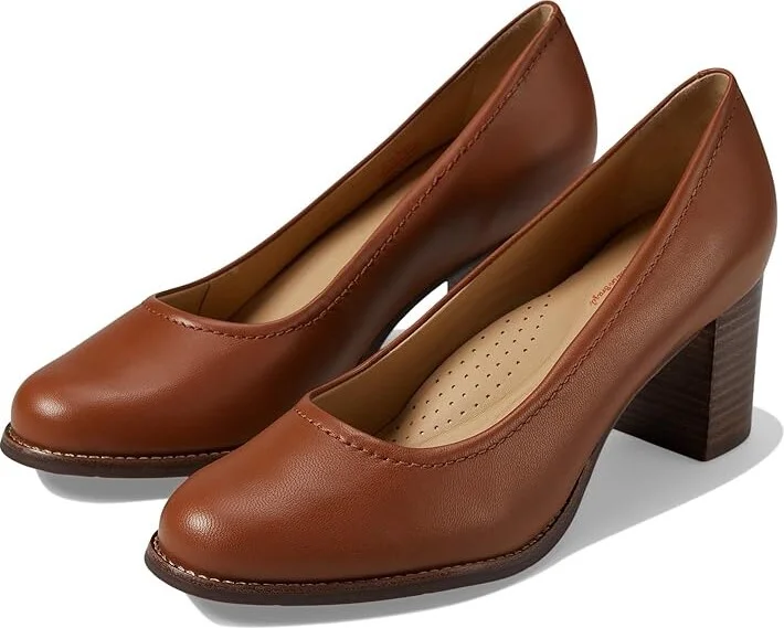 Marc Joseph New York Nyc Pump Women's Shoes Cognac Napa : 6.5 M, Leather