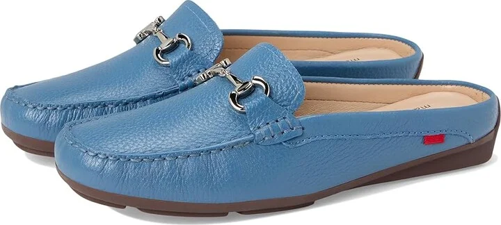 Marc Joseph New York Ocean Drive Mule Women's Shoes Atlantic Blue Tumbled : 6.5 M, Nappa