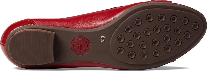 Marc Joseph New York Park Ave Flat Women's Shoes Red Nappa/Patent : 6 M, Leather - Image 3
