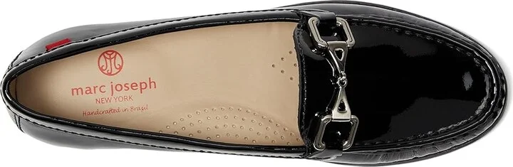 Marc Joseph New York Park Ave Women's Flat Shoes Black Soft Patent : 7.5 M, Leather - Image 2