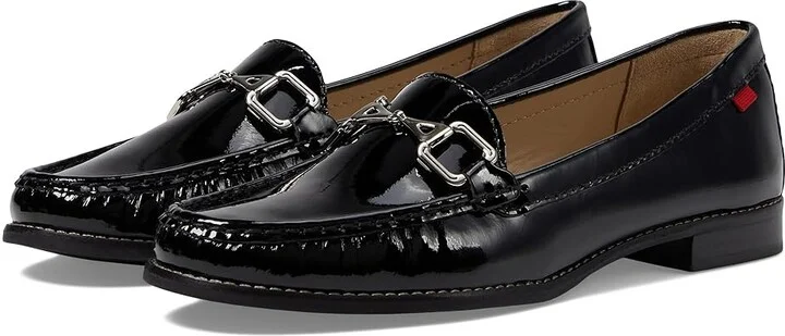 Marc Joseph New York Park Ave Women's Flat Shoes Black Soft Patent : 7.5 M, Leather