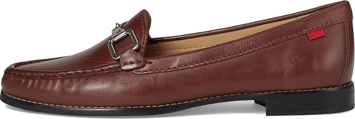 Marc Joseph New York Park Ave Women's Flat Shoes Mahogany Burnished Napa : 8.5 M, Leather - Image 6