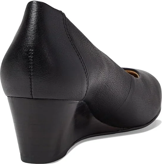 Marc Joseph New York Prospect Wedge Women's Wedge Shoes Black Napa Soft : 6 M, Leather - Image 4