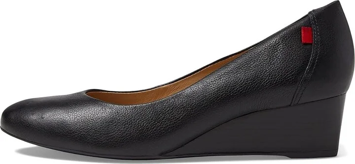 Marc Joseph New York Prospect Wedge Women's Wedge Shoes Black Napa Soft : 6 M, Leather - Image 5