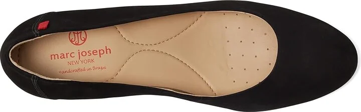 Marc Joseph New York Prospect Wedge Women's Wedge Shoes Black Nobuck : 10.5 M, Leather - Image 2