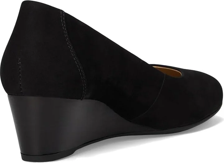 Marc Joseph New York Prospect Wedge Women's Wedge Shoes Black Nobuck : 10.5 M, Leather - Image 4