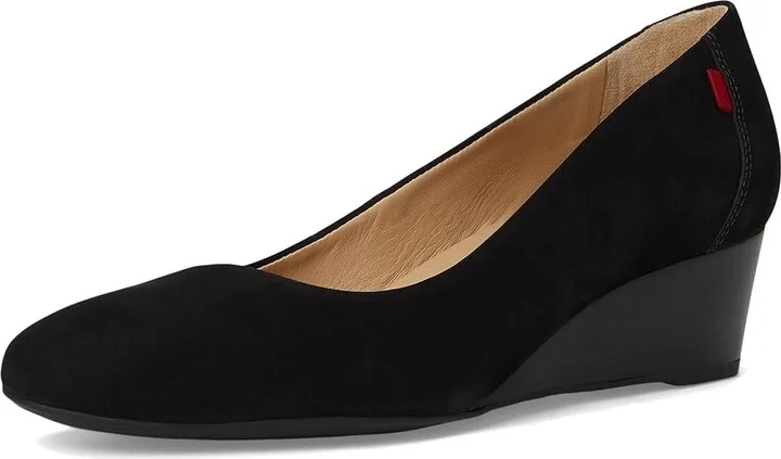 Marc Joseph New York Prospect Wedge Women's Wedge Shoes Black Nobuck : 10.5 M, Leather - Image 5