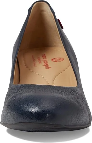 Marc Joseph New York Prospect Wedge Women's Wedge Shoes Navy Napa Soft : 6 M, Leather - Image 2